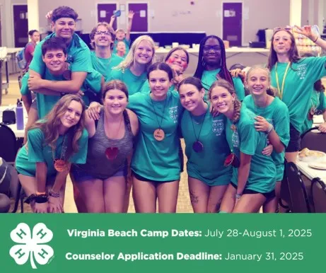 4-H Junior Camp: Virginia Beach Week  